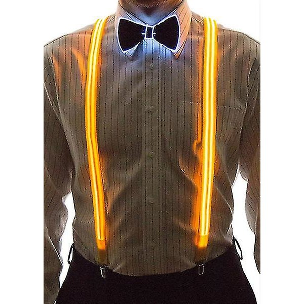 Kjekk ryggløst slips med ledet for menn perfekt for kostymefester for musikkfestival