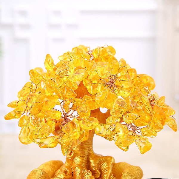 Feng Shui Bonsai Raha Topaasi Puu Tee Pöytä Tv Ark Paikat Käsityöt Toimistoon