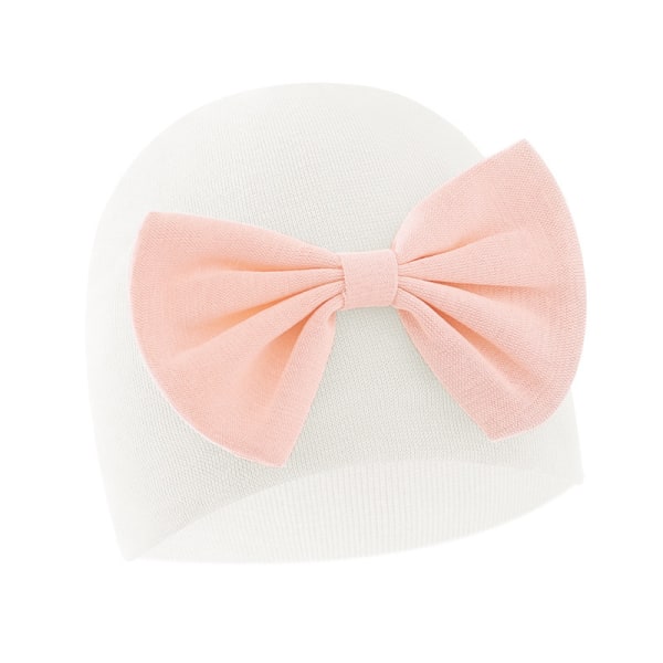 Set med 3, vit, rosa, gul nyfödd cap, anti repa baby cap