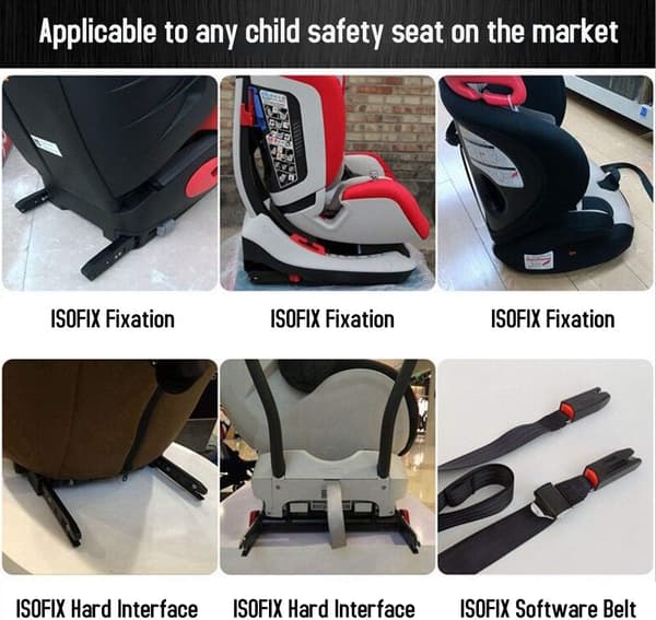 Universal bilbarnestolforankringsfeste for ISOFIX-belte