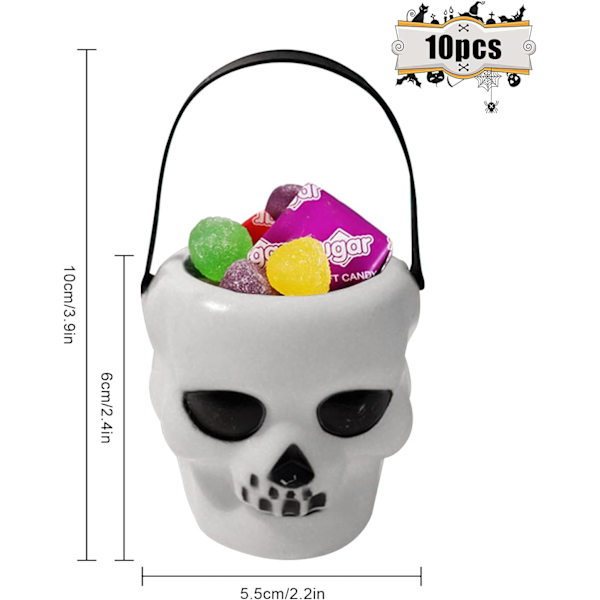 10 kpl Mini Candy Bucket Witch Cauldron with Handle Cauldron Hall