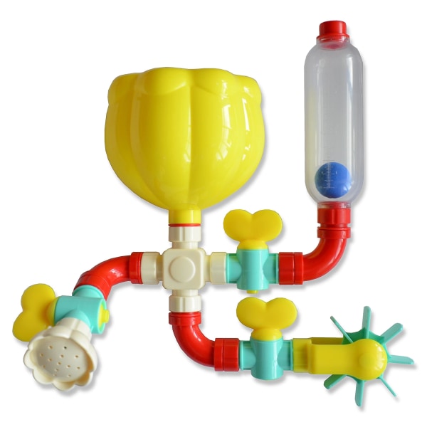 Bath Time Waterfall Toy For Baby, Toddler 11- set med ventiler, rör, vattenhjul Perfekt