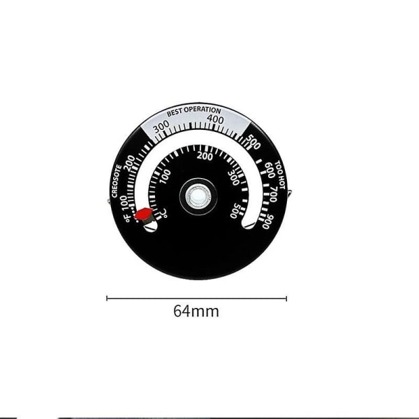 Magnetisk brændeovn pejs varmetermometer termometer