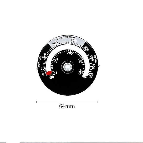 Magnetisk spis termometer för eldstad