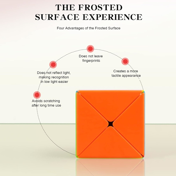 Skewb Magic Cube, QYTOYS Leksaker X Speed ??Cube Stickerless Pussel C