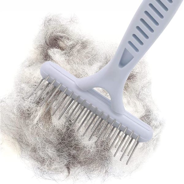 Undercoat Rake Hundvårdsborste Dematting Självrengörande Slicker Borste Valp