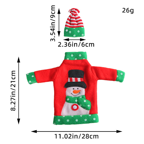 1 x Jultomte vinflaskeset