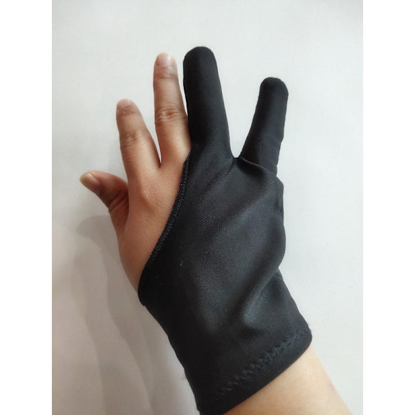 Ritplatta handskar - medium svart