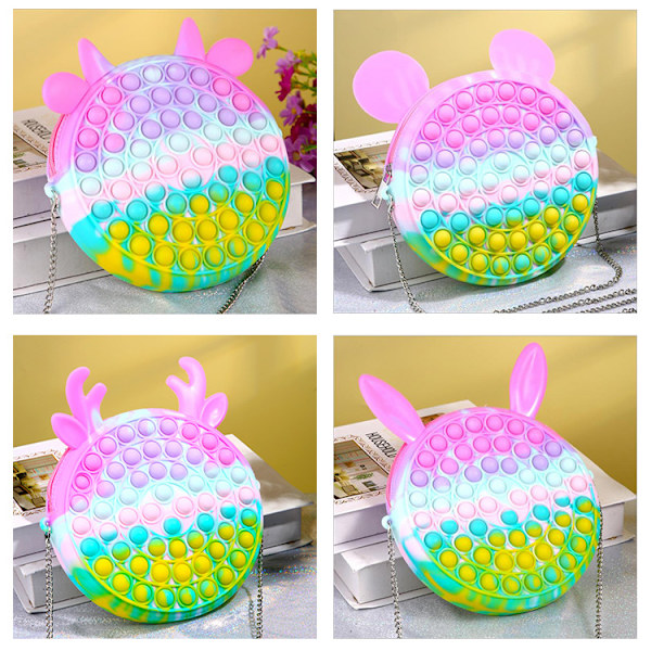 Leksak/Sensorisk - Axelväska Multi Color Bright Rainbow