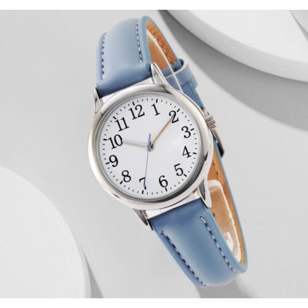 Kvartsklocka watch i minimal stil med watch läderrem vattentät
