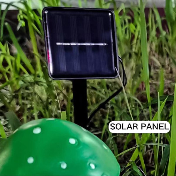 Flerfärgad 6 LED solcellslinga utomhus uteplats gångväg