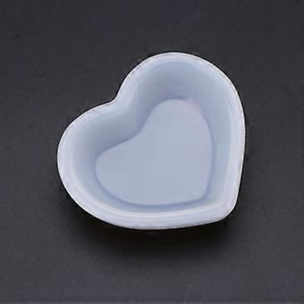 Hjerte Firkant DIY Epoxy Resin Form Håndlavet Disk Plade Smykkefremstilling Silikoneform Nem Frigørelse til Kage Håndværk Dekor Klar