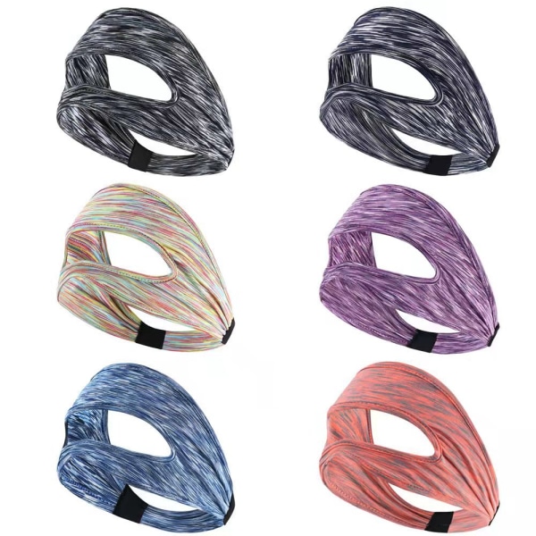 Virtual Reality Mask 3 st tre färger justerbar svettabsorberande mask och silikonmask mjuk andningsbar stretchig och tvättbar