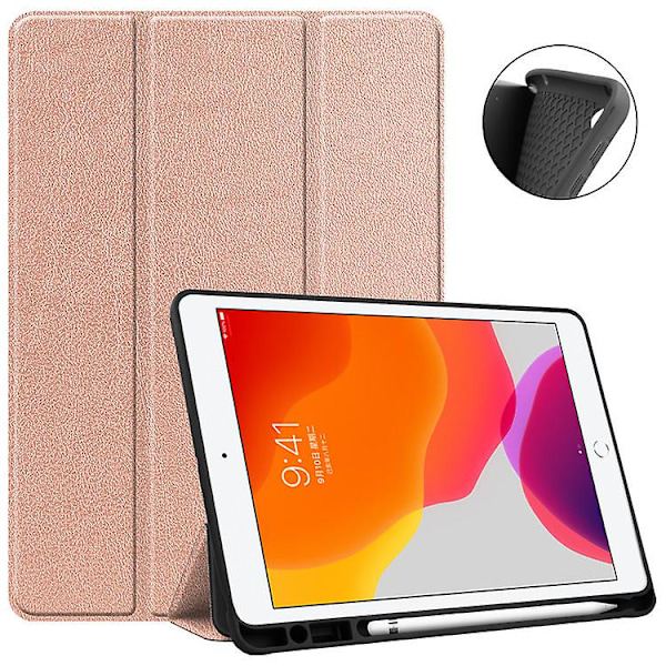 Fodral Ipad 10.2 tum Ipad 10.2/pro10.5/air3 2021/2020/2019 Smart Transparent Bakre Pc-skydd - Roséguld