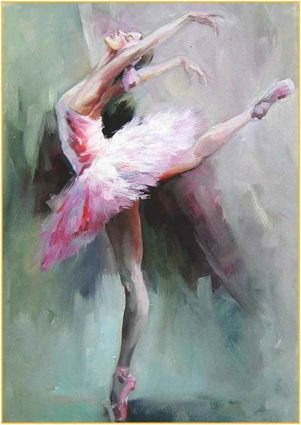 30x40cm 5D Diamantmaleri efter numre Kit til voksne Balletpige