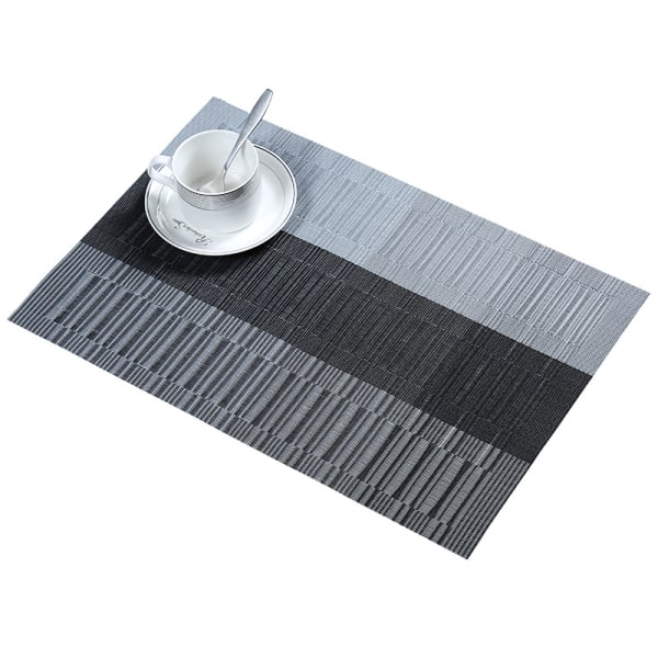 Set of 10 Placemats Washable PVC Non-Slip Heat-Resistant, Easy to