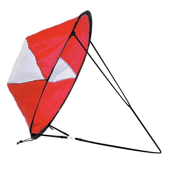 42 tums vindseglingssats med vindsegling Kajak Vindsegel Kajak Paddle Board Tillbehör (röd)