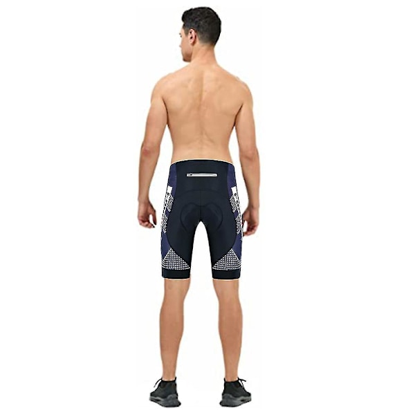 Herre cykelshorts 3d polstret med cykelshorts Hurtigtørrende halvbukser XL Sort