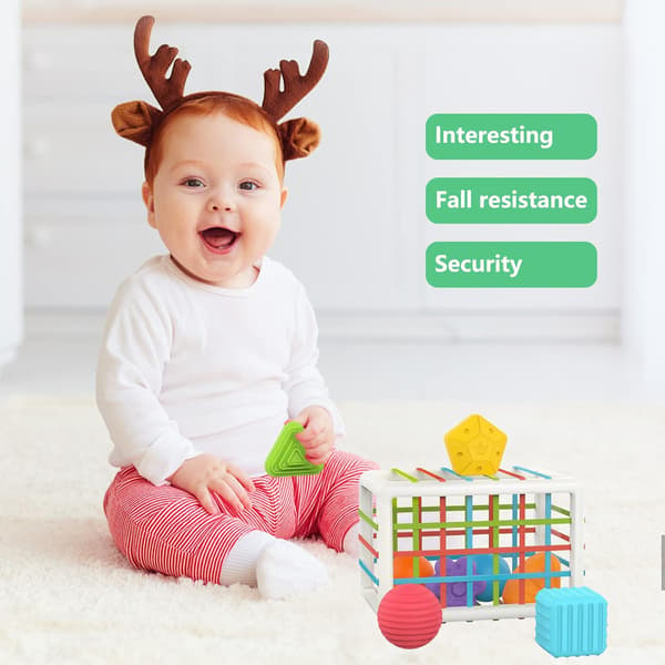Formbitar för Bebis, Montessori Utbildningsspel för Barn, Senso