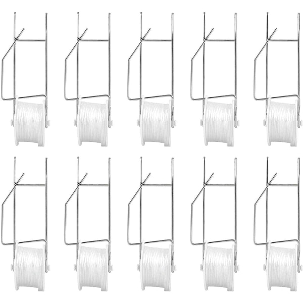 Planterullkrok, 10 bunter tomat espalier med 15m hyssing, F