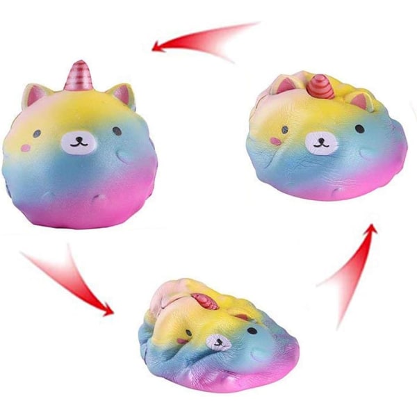 1 kpl Squishies Yksisarvinen Karhu Jumbo Squishy Hitaasti Nouseva Kawaii Tuoksu