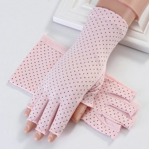 UV-skydd Körhandskar Fingerlösa handskar för kvinnor och flickor