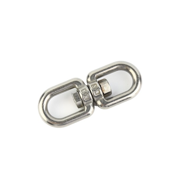 M6 Dobbelthodet Svingbar Ring, 304 Rustfritt Stål Svingbar Ring, Sand