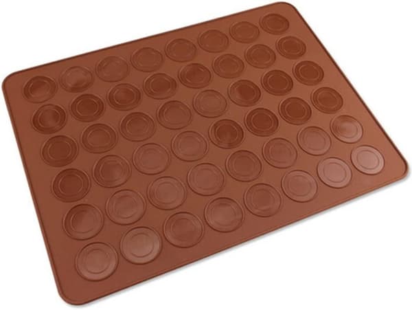 Silikonbakningsmatta med 48 hål för macarons