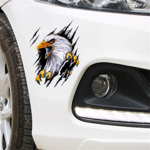 Torn Eagle Sticker, Animal Wolf Eagle PVC Bildekal Vattentät