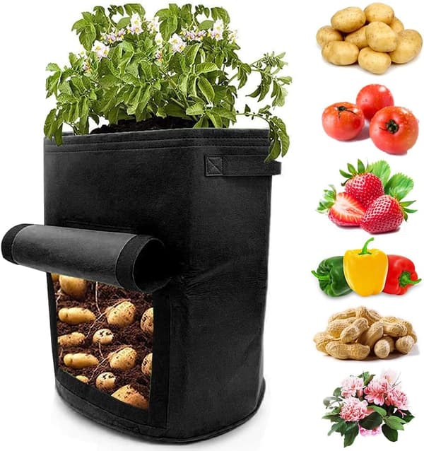 2 potatisodlingsväskor, 10 gallon odlad vävträdgårdsplantering Ba