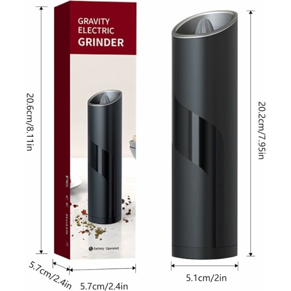 -Electric Salt and Pepper Grinder Salt and Pepper Shakers Stainle