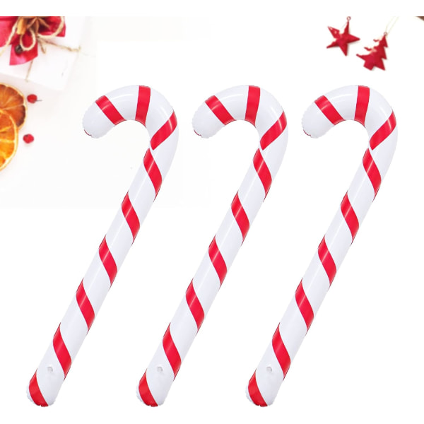 3PCS 90CM Inflatable Candy Canes Novelty Giant Candy Cane Stick X