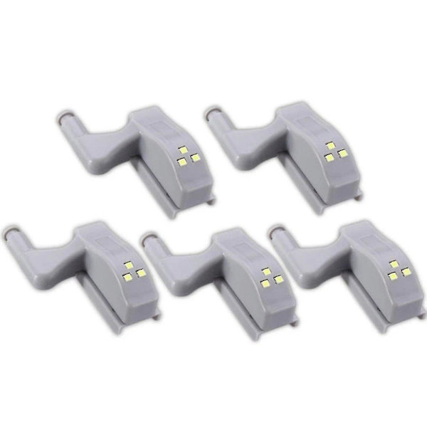 5/10 stk LED-hengslet lys under skaplys Universal skap garderobe sensorlys for kjøkken soverom skap nattlys