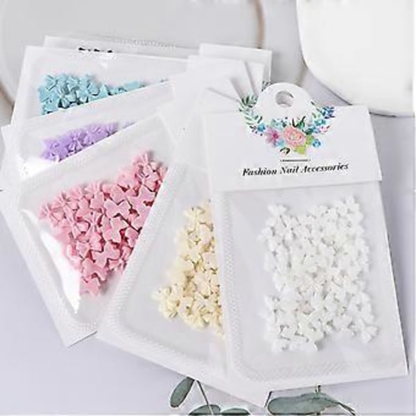 50 ST/SET Nageldekorationsberlocker med Rosetter, 3D Rosetter Nagelkonstdekorationer, Rosett Nagelkonst, Rosett Nagelberlocker, Rosett Nageldekoration A A