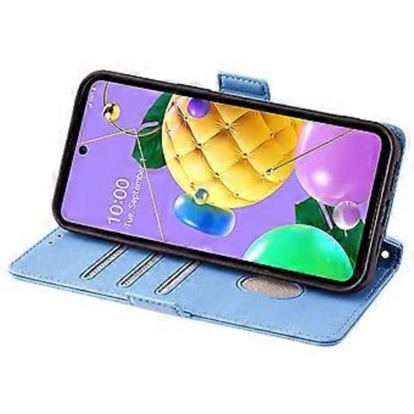 Plånboksfodral för LG K52 RFID-skydd PU Läder Crossbody Telefonfodral Style A