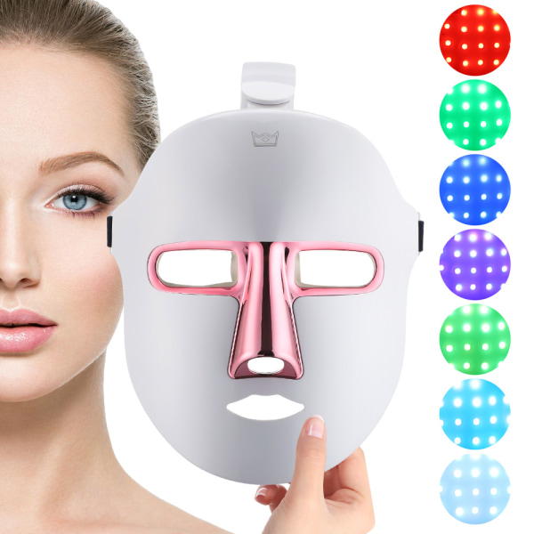 Rejuvenating Photon Beauty Mask Sju färg LED-ljus Hembruk Fa