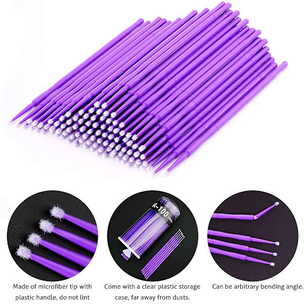 Förpackning med 400 bomullspinnar, Microbrush Micro Brush rengöringspinnar för minipensel