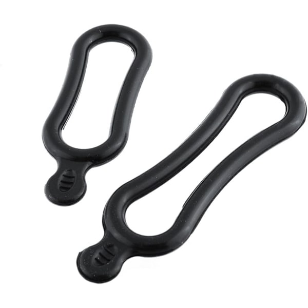 10 par med 39-100mm+158-170mm gummistrikkfester for sykkellys foran