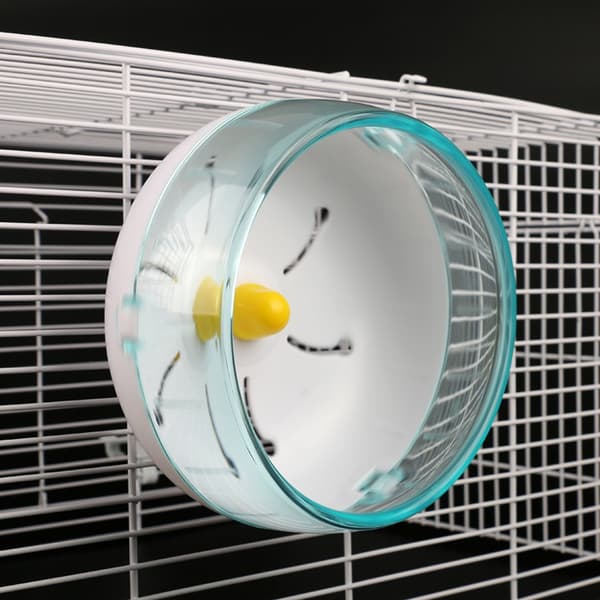 Trehjul Hamster Stille Hamster Leke Sett med 2