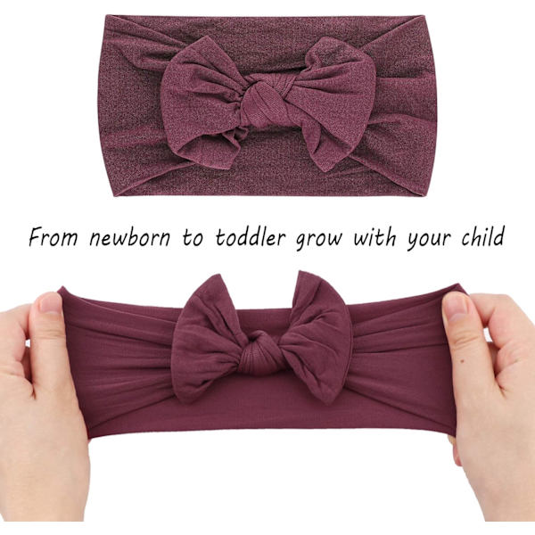 5 st baby pannband baby flicka pannband hårband rosett hårband pannband accessoarer baby flicka småbarn turban pannband