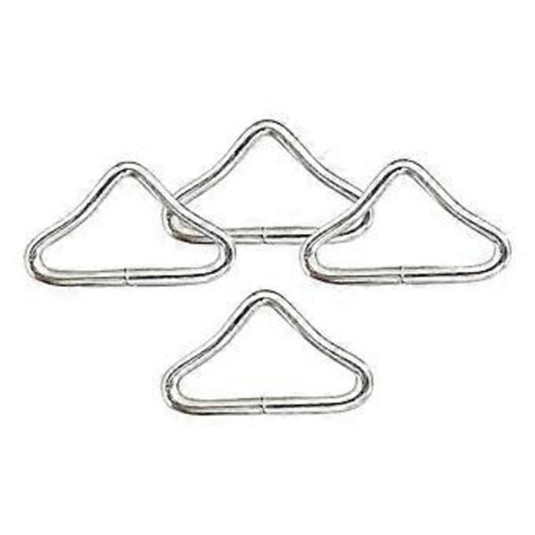 4x V-ring triangelspänne, metall trampoline nätspänne, fast utomhusutrustning för barns hoppstolar (utan remmar) no Straps