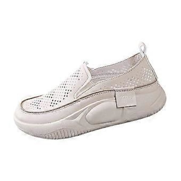 Uformelle damesko Sportssko Fottøy Komfortable motesko Fritidssko for streetwear Gåing Jogging Shopping (39Beige) Beige 39