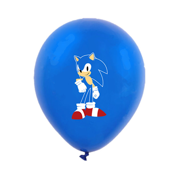 21 stk edderkopp pinnsvin sonic ballonger sett bursdagsfest dekorasjon