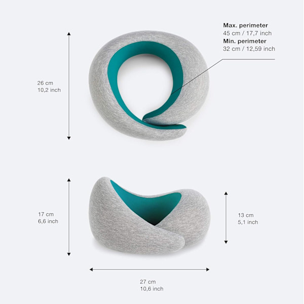 Luksuriøs Memory Foam Rejsepude - Flypude, Bilrejsepude
