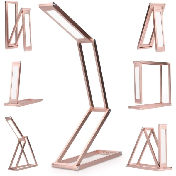 Uppladdningsbar LED-skrivbordslampa - Bärbar dimbar aluminium D