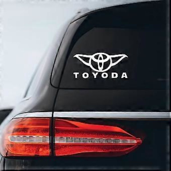 Toyoda Yoda Klistermærke Mærkat Notebook Bil Laptop 8\"