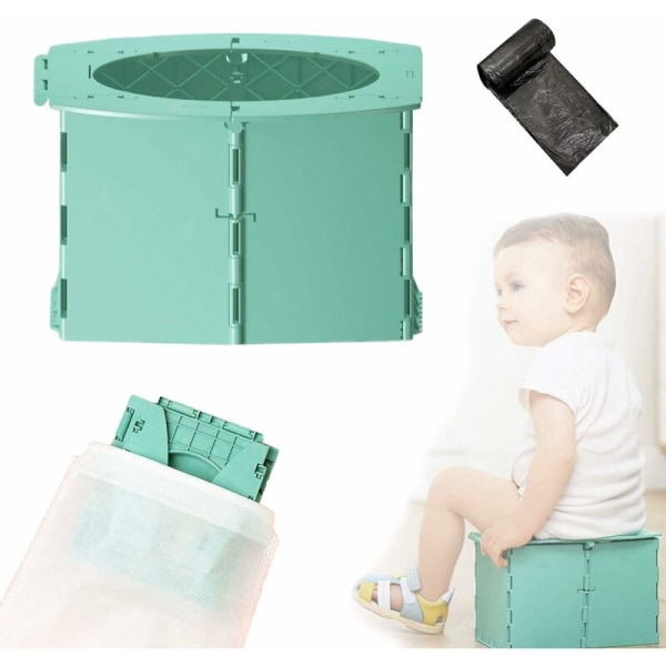 Green Baby Potty,Folding Children's Toilet,Toddler Chair Toilet P