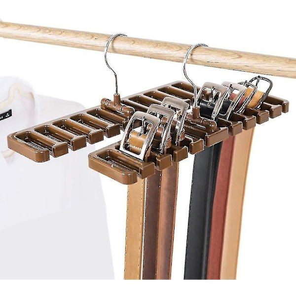 2 stk slipsklipsholder i sort, sklisikker belteholder, slipsklipsholder, oppbevaring