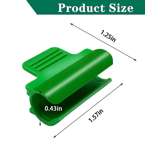 50 st växthusklämmor - 0,43 tum/11 mm filmrad täcknät tunnelbåge klämmor - växthusfilmklämmor