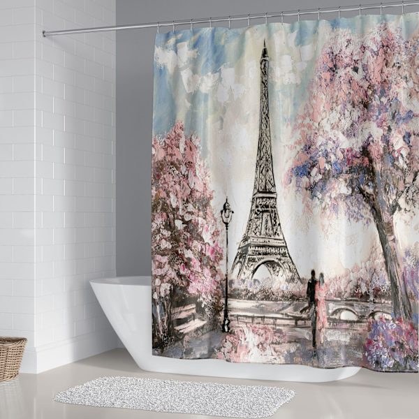 3D-printet bruseforhæng - 180*200 cm Eiffeltårnet
